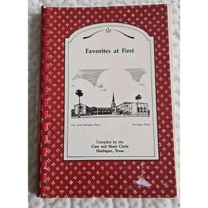 Vtg 1989 Favorites At First United Methodist Church Spiral cookbook Recipes Misc